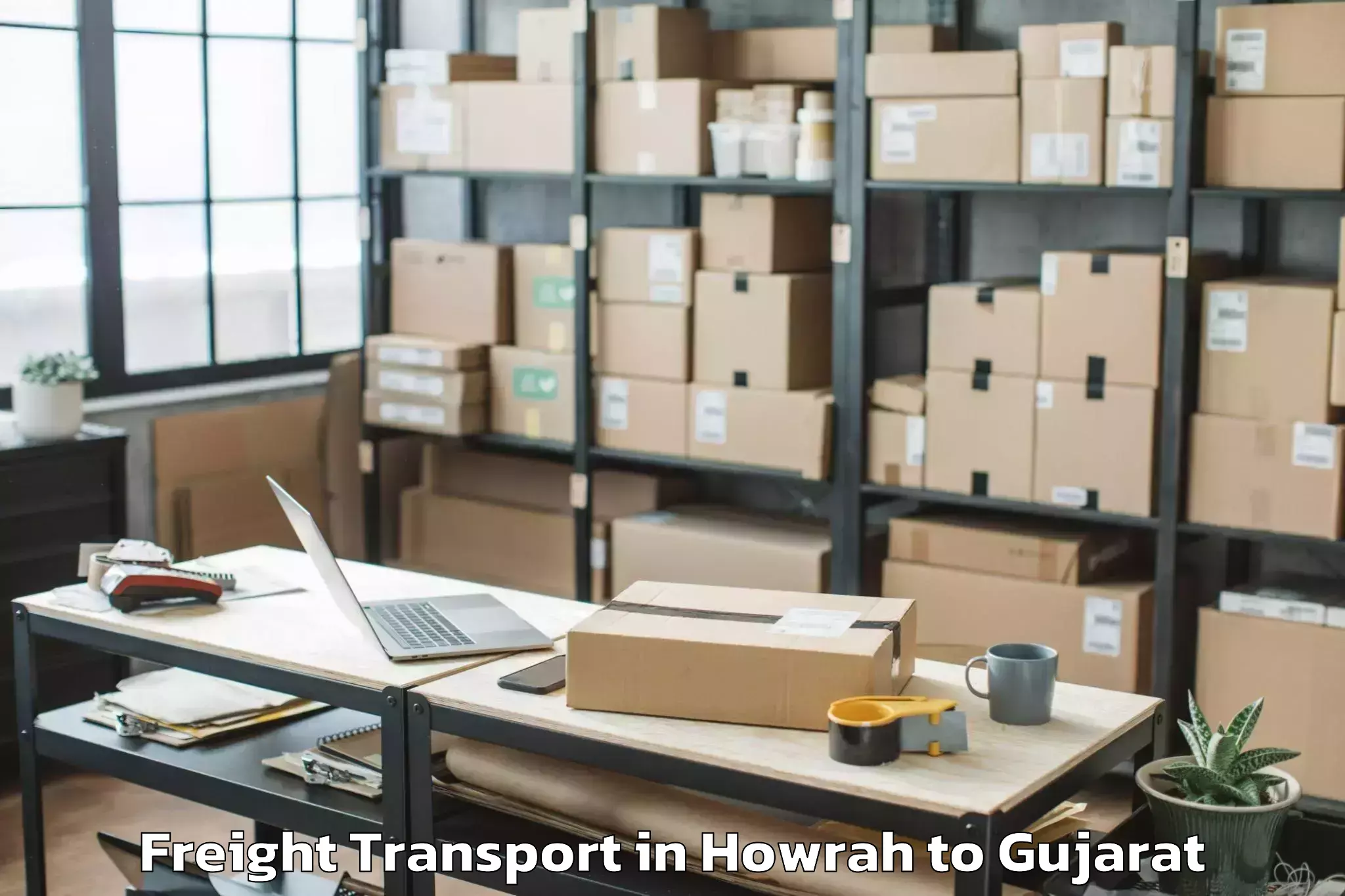 Expert Howrah to Adalaj Freight Transport